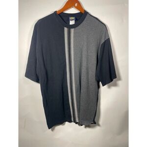 Utility Quality Clothing Mens Large Color Block‎ Stripe Graphic Tee T Shirt
